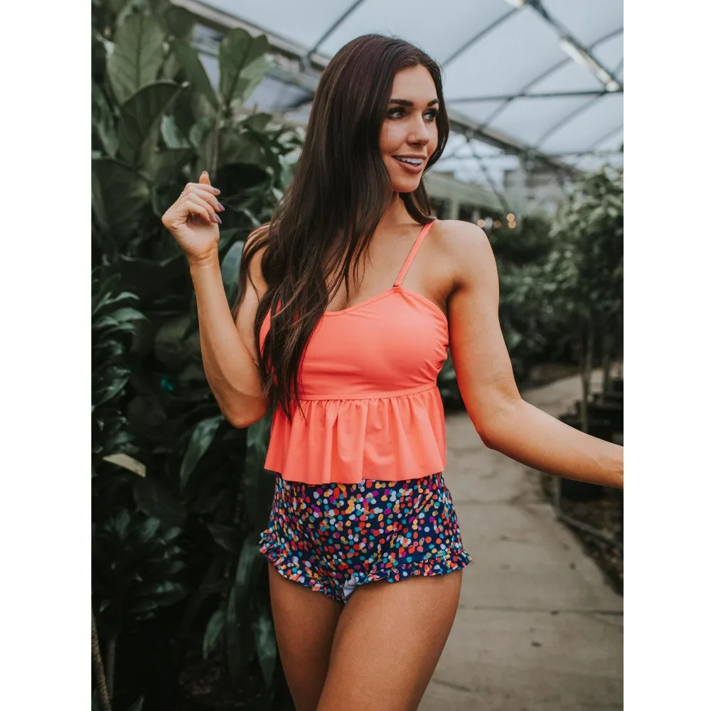 2019 отжимать танцини комплект для плавания женская одежда плюс из двух предметов