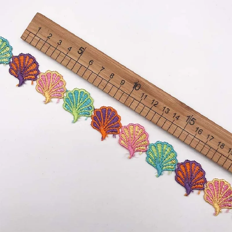 Разные стили 2 ярда вышитая Цветочная кружевная отделка из полиэстера свадебная