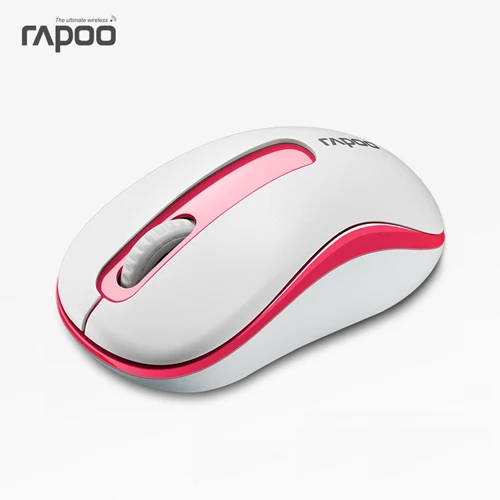Pink Rapoo эргономичный 3D Mini USB оптическая беспроводная мышь с нано-приемник 1000 точек/дюйм Мыши для портативных ПК офис компьютерная мышь M211 - Цвет: Pink