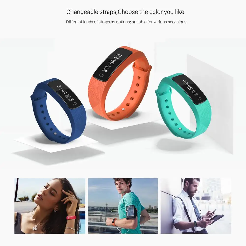 CALK B2 фитнес-трекер с монитором сердечного ритма артериального давления IP68