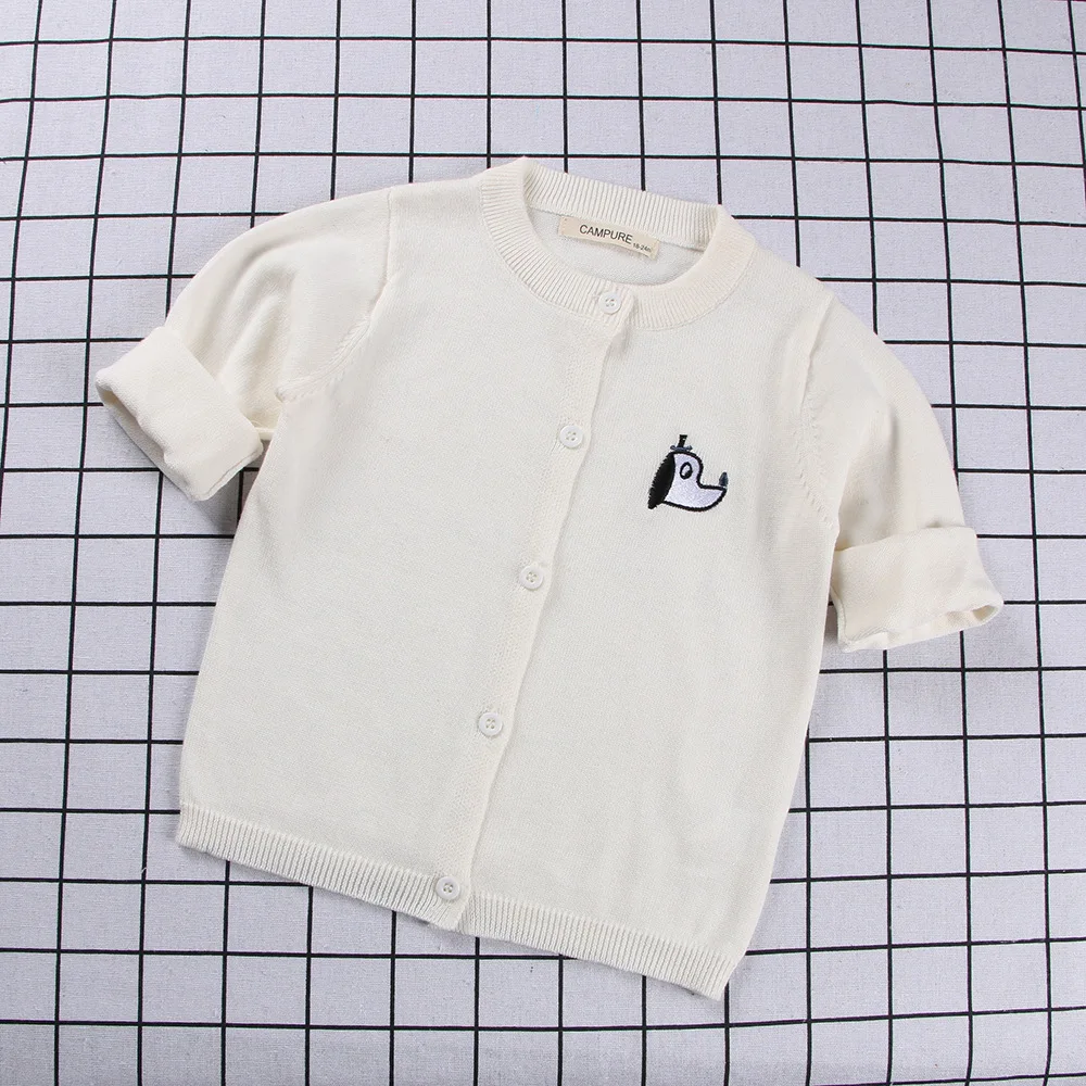 1-6Y Children Sweater Coat Cartoon Dog Kids Knitted Jacket Spring Autumn Boys Girls Cardigan Toddler Clothes BC223 | Детская одежда и