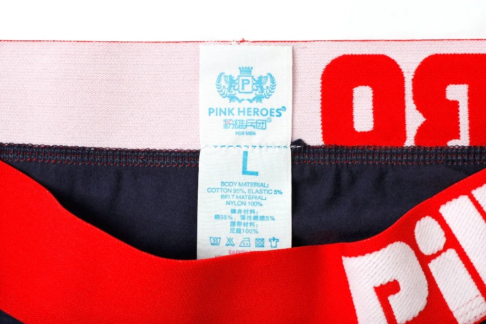 Оптовая продажа розовый герой мужские хлопковые шорты Боксеры 1258 M L XL XXL