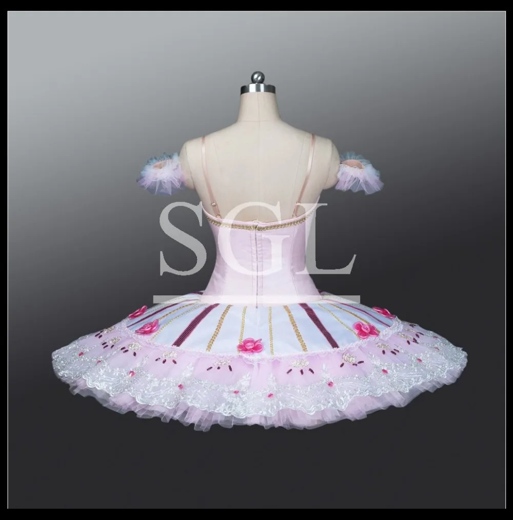 2016 New Collection Adult/Child Pink Ballet Tutus With Lace Custom Made Pancake Tutu For Don Quijote Competition AT1220 | Тематическая