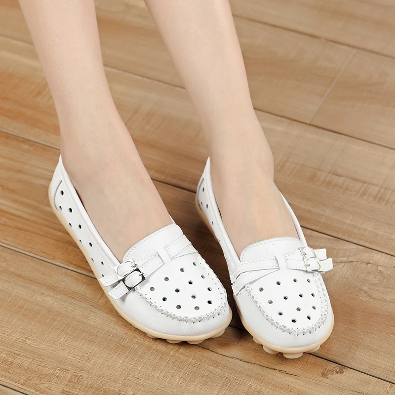 Новинка 2017 года Обувь женская обувь из натуральной кожи Красочные Туфли без