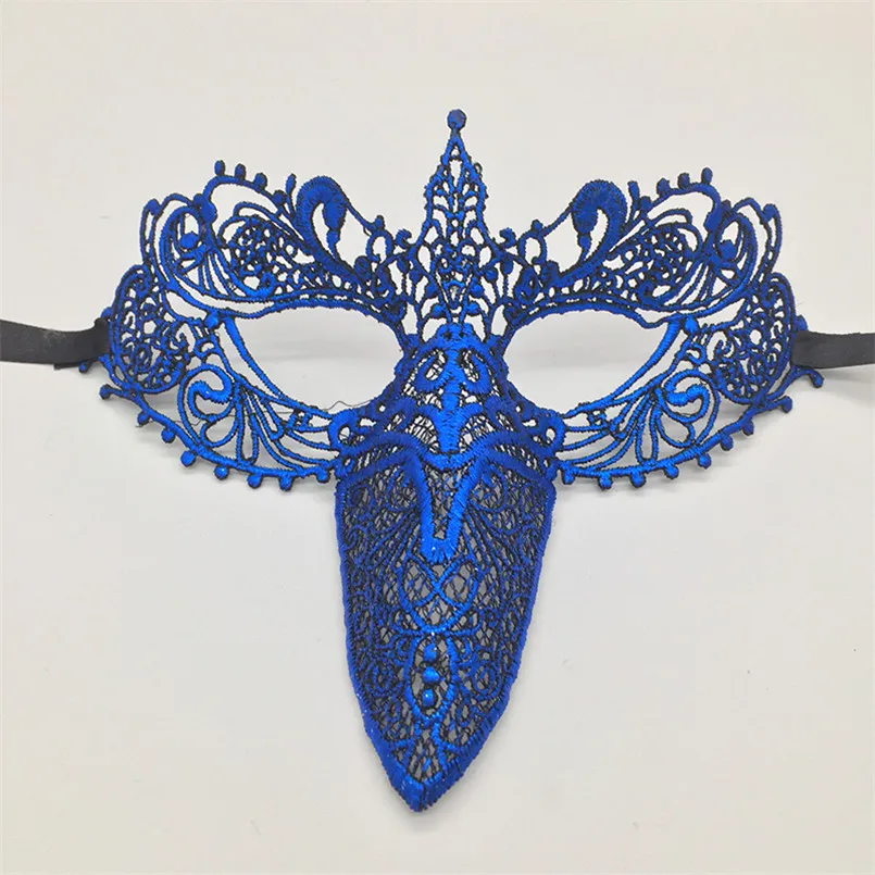 PF красочные Кружево маска клюв макс для сексуальных Для женщин женские Хэллоуин