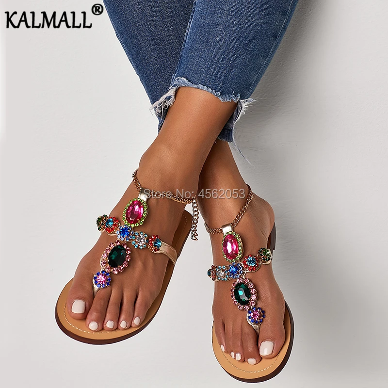 Женские сандалии-гладиаторы KALMALL повседневные летние сандалии на плоской