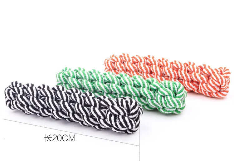 20 см хлопковые игрушечные собаки на веревке жевательный для домашних щенков