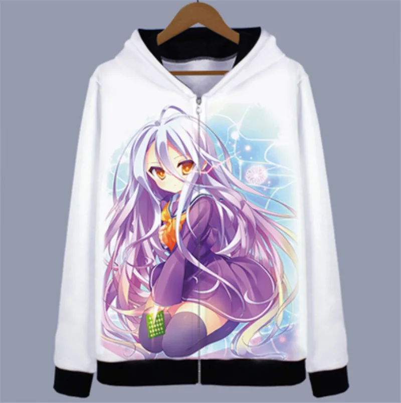 GKWMZG толстовки аниме без игры жизни harajuku милые влюбленные унисекс Повседневная