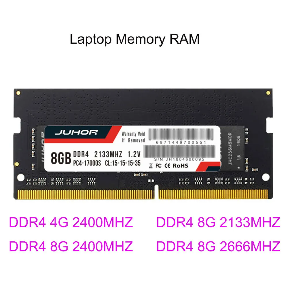 Оперативная Память DDR4 DDR3 DDR3L 4 ГБ/8 ГБ 1600/2400/2666/2133 МГц Тип интерфейса 260pin напряжение