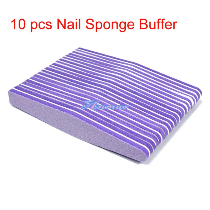 10 шт. пилки для ногтей блок полировки губка маникюра #100 #180