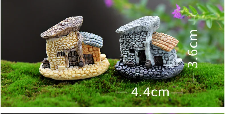 1 шт. полимерные тропические миниатюрные домики микро-пейзажные миниатюрюры