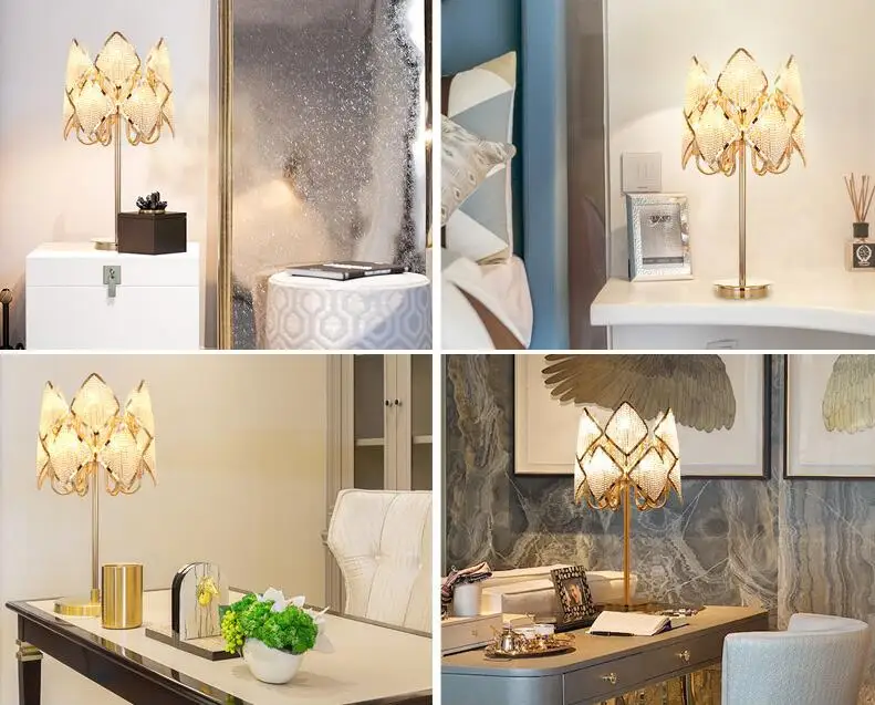 Современная прикроватная настольная лампа для спальни фойе художественное