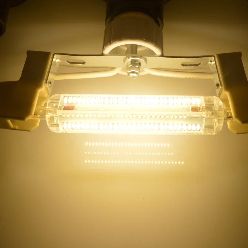 Новые силиконовые R7S светодиодный лампы 10 W 15 SMD 3014 78 мм 118 Светодиодный лампочки
