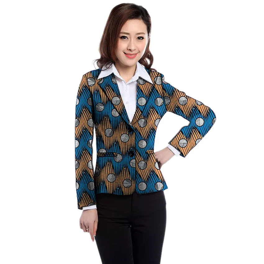 Африканская одежда женские блейзеры с принтом slim fit Анкара модный костюм куртки на заказ свадебные куртки официальный костюм