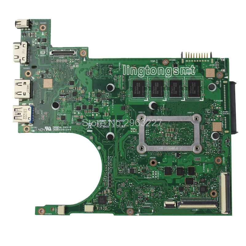 X200MA материнская плата N2815/N2830 REV2.1 2G память для ASUS X200M материнская плата для ноутбука X200MA материнская плата X200MA материнская плата