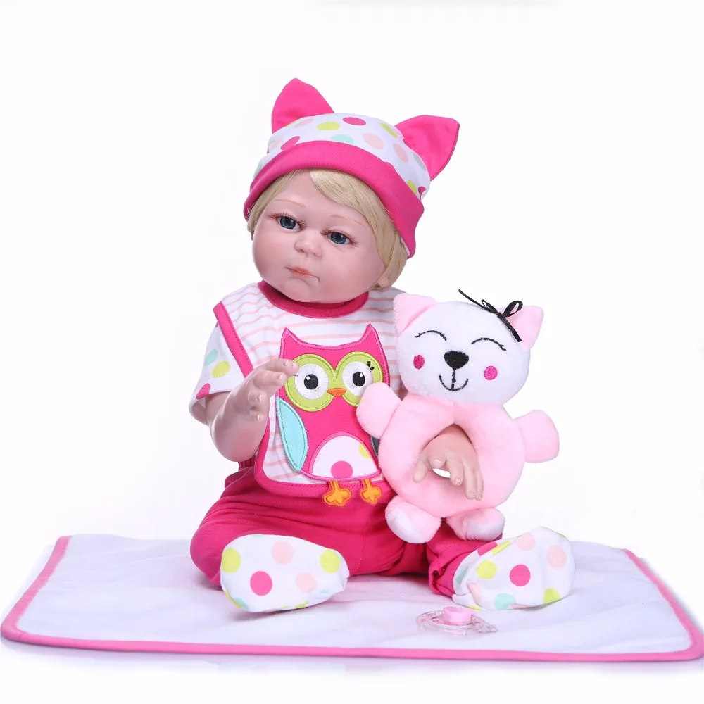 20 дюймов Кукла Reborn Baby кукла для девочек 50 см Реалистичная силиконовая детей DIY