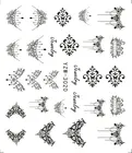 1 шт. кружевное ожерелье наклейки для дизайна ногтей черные кружевные переводные наклейки на ногти