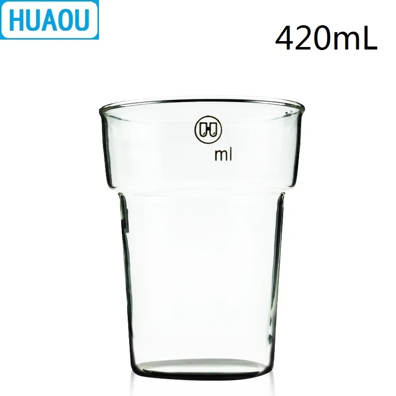 

HUAOU 420mL Dyeing Beaker Borosilicate 3.3 Glass Laboratory Chemistry Equipment