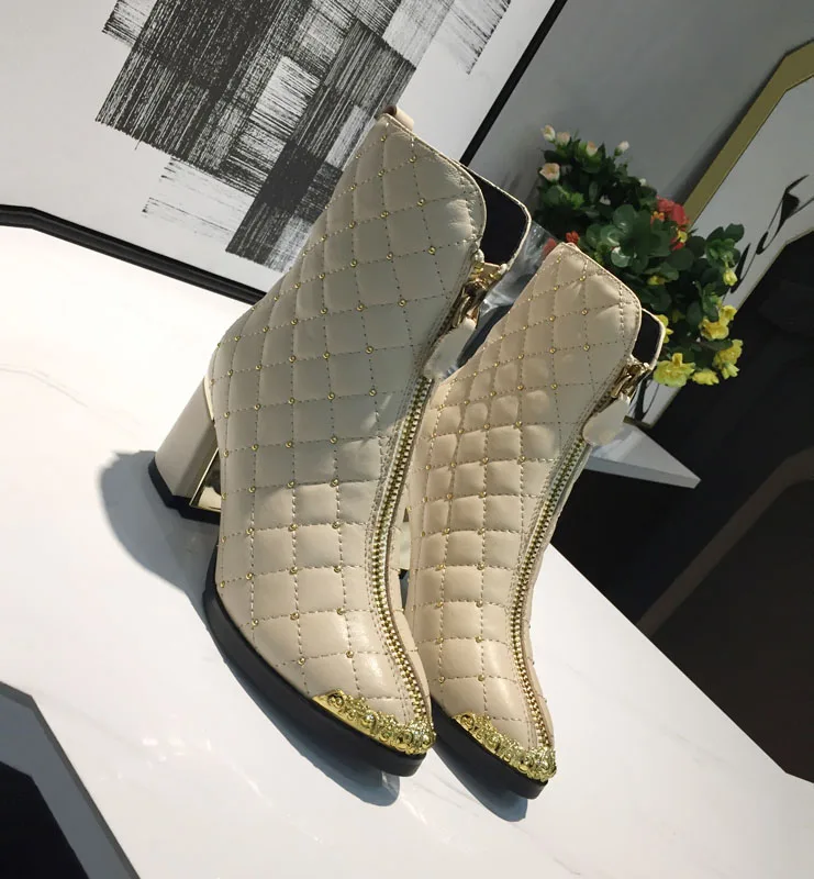 Intalian/Роскошные зимние ботинки из натуральной кожи с молнией спереди и