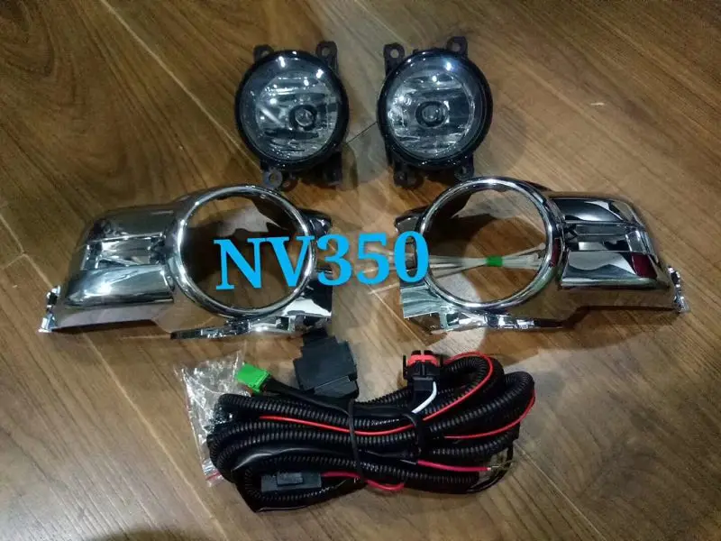 

eOsuns halogen fog lamp front bumper light +fog lamp cover for NISSAN NV350