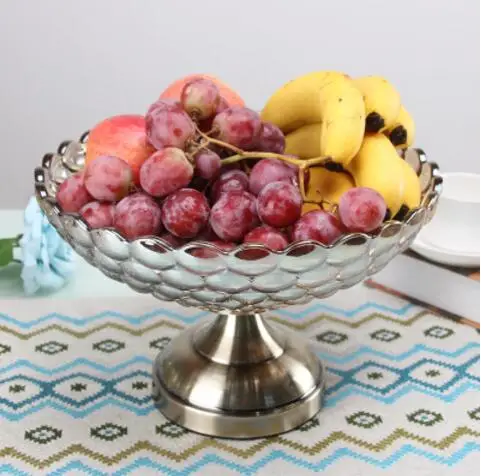 fruit dish Высокое качество Европейский роскошный стеклянный материал посуда пепельница ваза конфеты банки фрукты тарелка украшение дома безжалостные украшения - Цвет: fruit dish