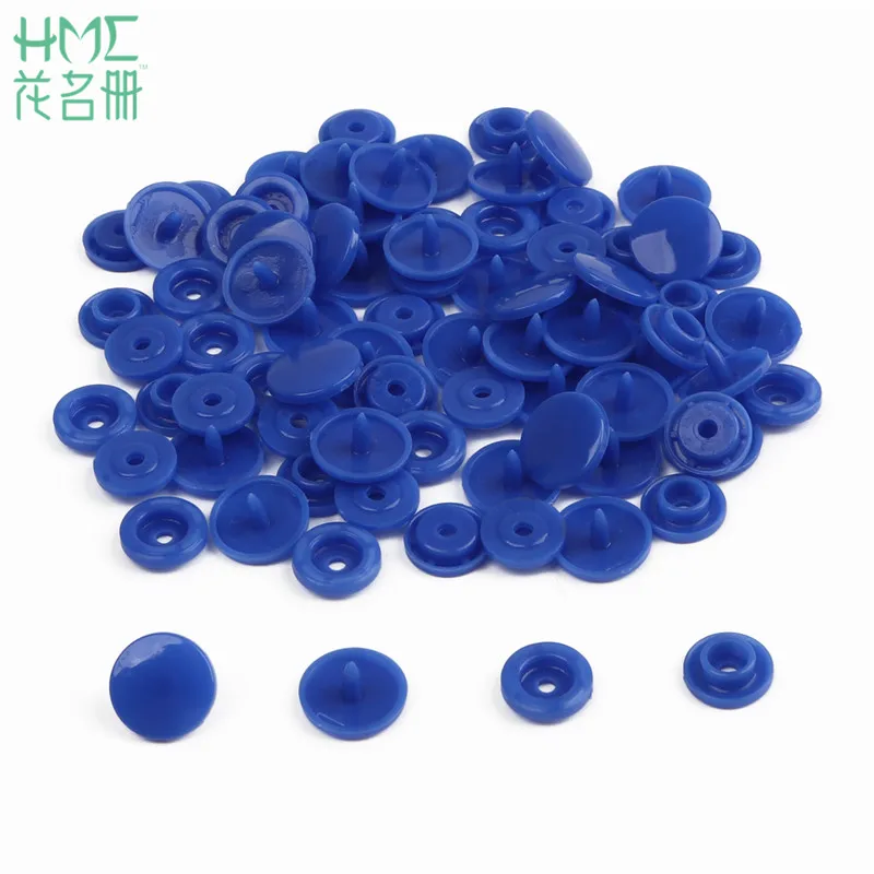 Royal Blue Горячая Распродажа 20 комплектов T5 12 мм круглые пластиковые кнопки застежки для одежды аксессуары для детской одежды Зажимы пододеяльник лист кнопка - Цвет: Royal Blue