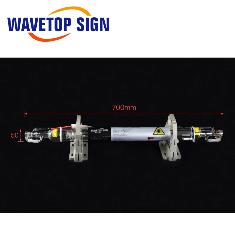 WaveTopSign Co2 Стекло лазерной трубки 700 мм 40 W Стекло Лазерная лампа для CO2 лазерной гравировки, резки