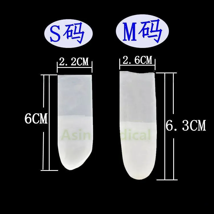 

New Arrival 330g/pack Transparent frosted cut finger sets