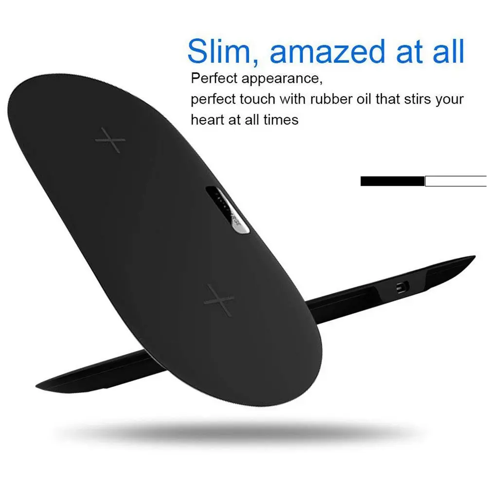 Лучшие предложения двойная Беспроводная зарядная площадка 10 Вт Qi