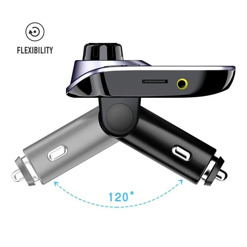 EinCar FM передатчик Bluetooth Радио адаптер автомобильный комплект с 5V 2.1A USB