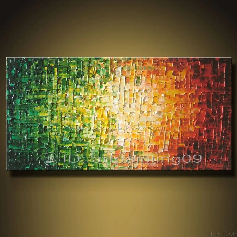 art oil painting Home Decoration Living Room Wall Pictures Knife modern abstract landscape palette large size | Дом и сад