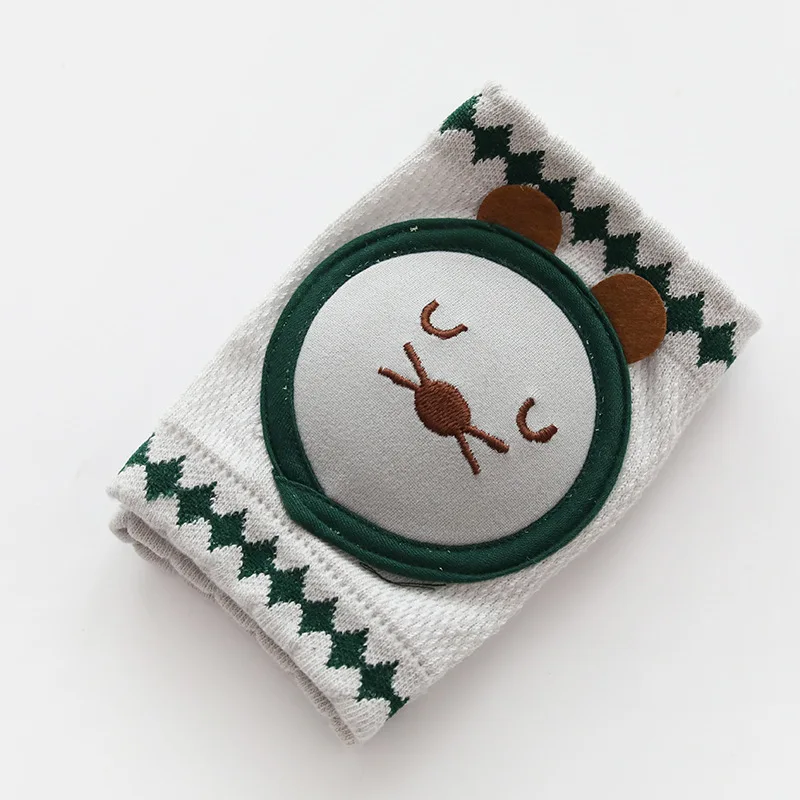 Dark green Mickey 1 пара детский наколенник детская безопасность Ползания Локоть Подушка для малышей Детская грелка для ног Колено Поддержка протектор Детские наколенники - Цвет: Dark green Mickey