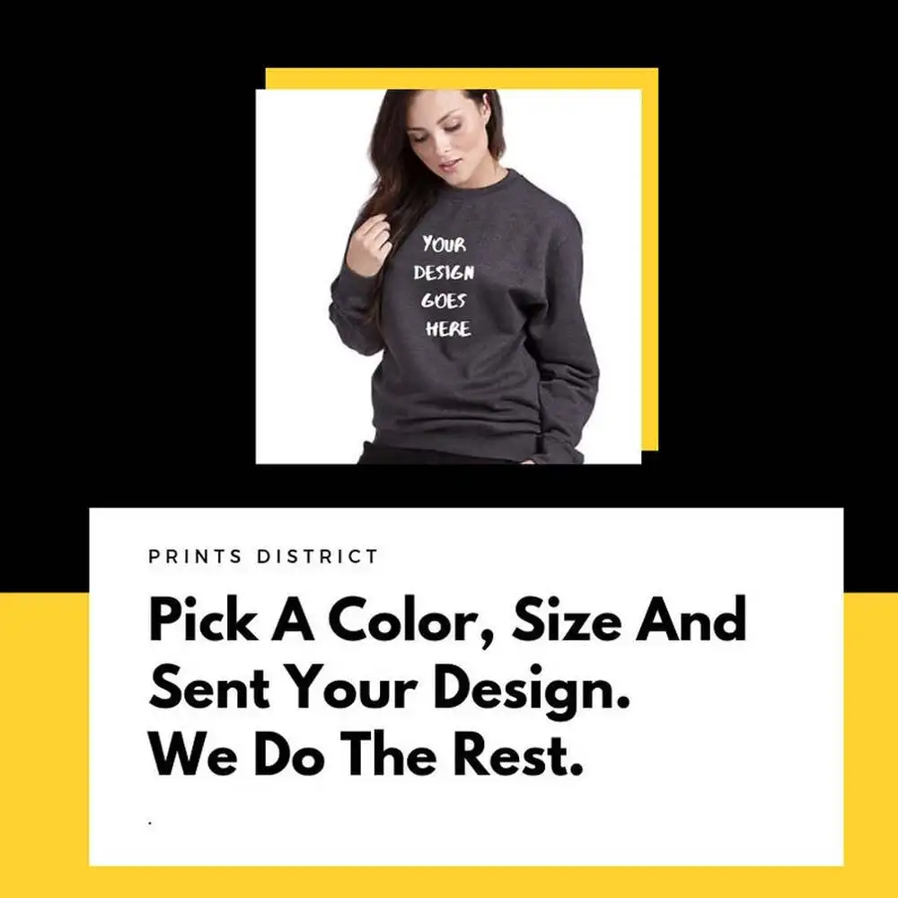 Crewneck индивидуальный принт crewneckсвитер Создайте свой собственный дизайн текст