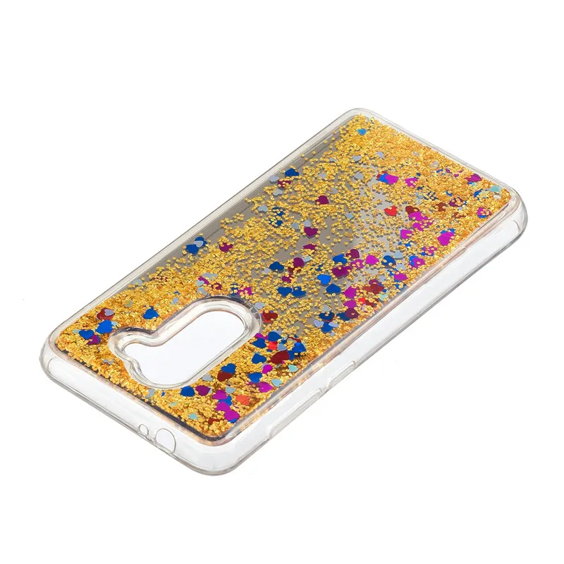 Блестящий чехол для телефона с динамической жидкостью и зыбучим песком Alcatel 3X