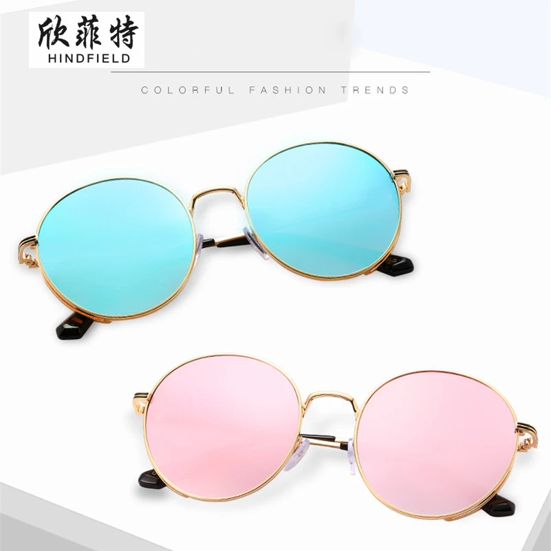 2019 Новые Классические зеркальные антикварные женские очки с цветной пленкой и
