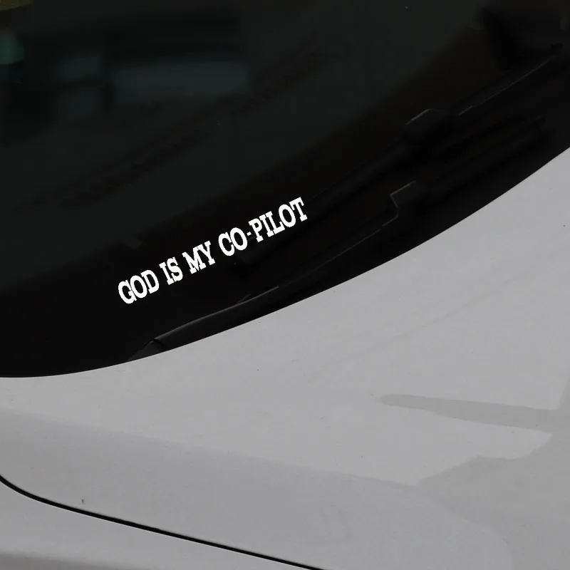YJZT 16 5 см * 2 GOD IS MY CO-PILOT Наклейка Виниловая пленка для оклеивания автомобилей