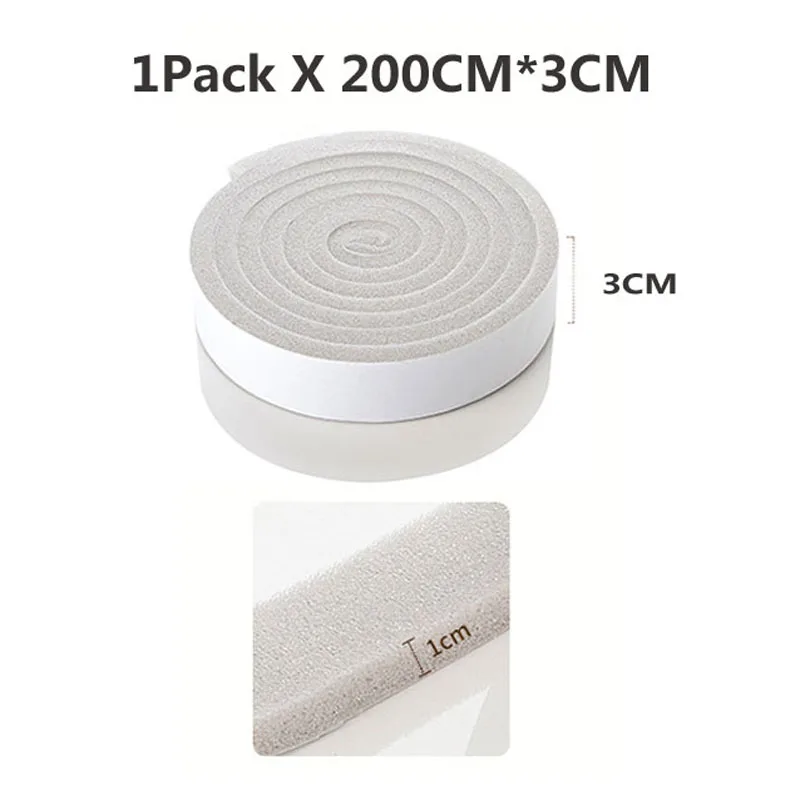 3mm 1PSCK 2 м/4 м самоклеящаяся звукоизоляция Звукоизолирующая уплотнительная прокладка для двери акустическая пена ветрозащитная прокладка уплотнение окна пена Резина - Цвет: 3mm 1PSCK