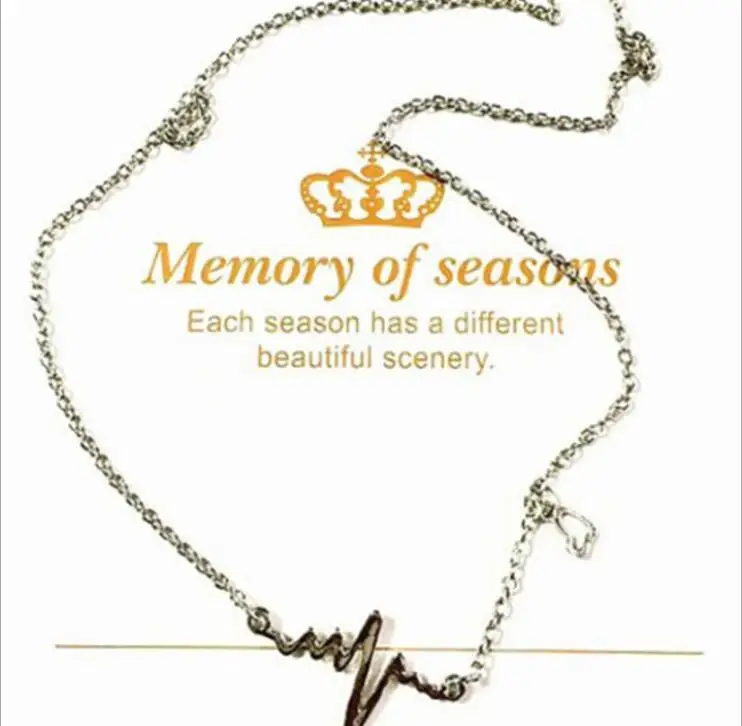 Korea Korean fashion jewelry speed foreign trade new simple popular ECG necklace clavicle chain sweater wholesale | Украшения и