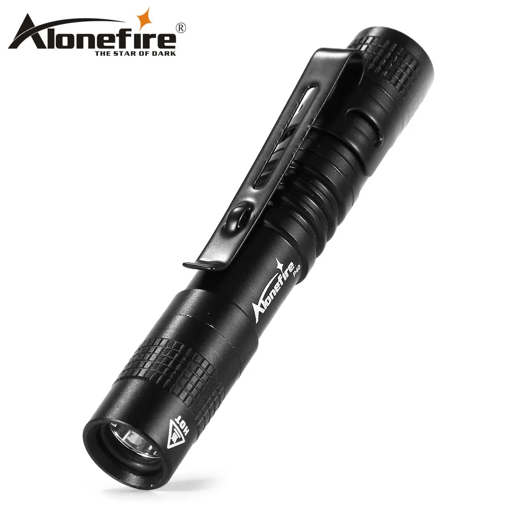 P40 Flashlight AloneFire P50 cree светодиодный водонепроницаемый мини портативный Зажим для ремня ручка лампа для путешествий Рабочий фонарь для кемпинга походов для AAA - Испускаемый цвет: P40 Flashlight