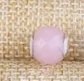 DIY Высокое качество Новое поступление красивый разноцветный стеклянный камень маленькое отверстие 925 Настоящее серебро Шарм фитинг для Essence браслет - Окраска металла: Имитация родиевого покрытия