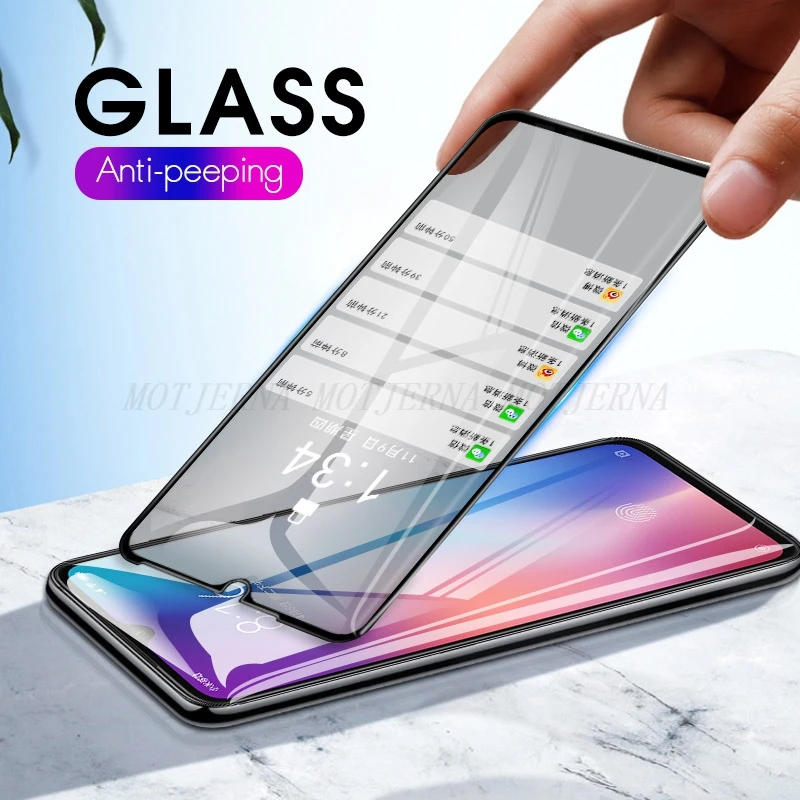 3D Full Cover Temepred Glass for Xiaomi Redmi Note 7 Pro Anti-Spy Protective Film Privacy Screen | Мобильные телефоны и
