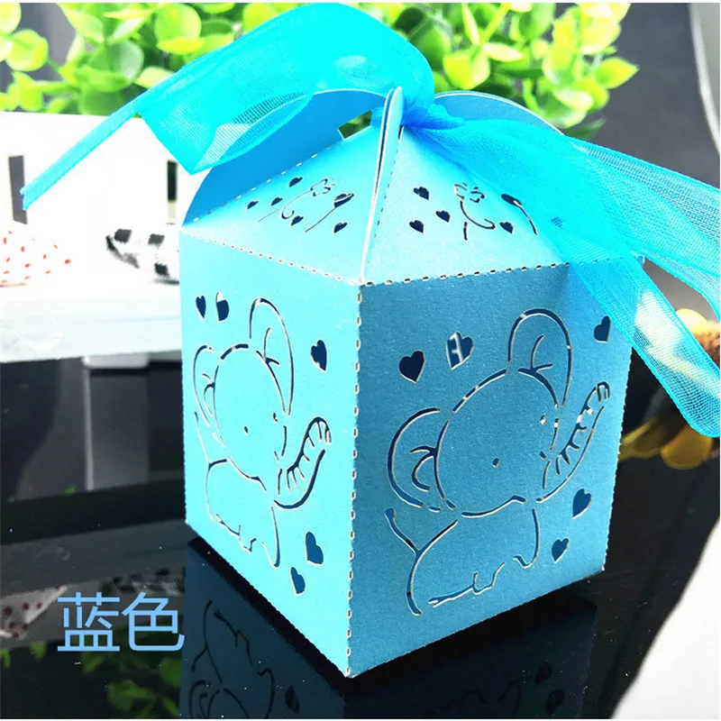 50 шт. ручная работа свадебные подарки для гостей милый слон детский душ конфеты