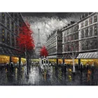 Камни в форме ромбакруглый дрель Алмазная вышивка Древняя улица 5D DIY Алмазная вышивка крестиком на рисунке, стразы мозаика D26