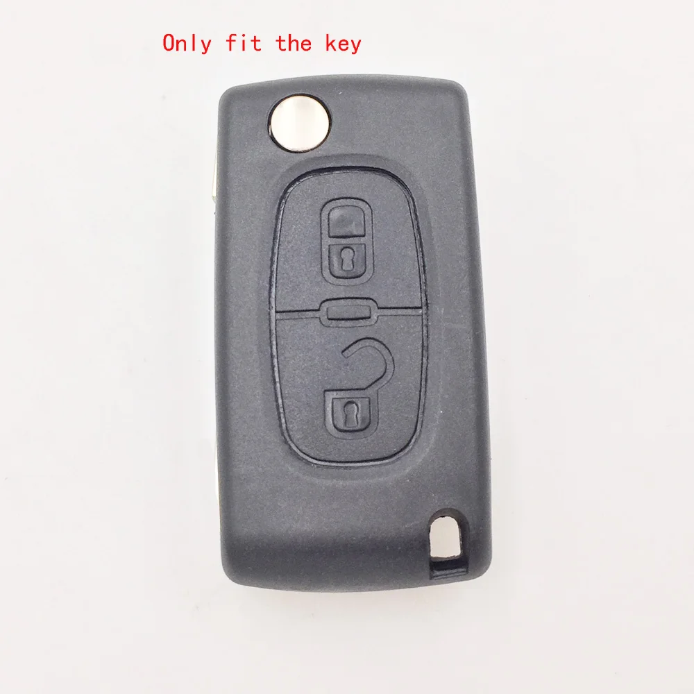 Cocolockey 2 кнопочный силиконовый чехол для автомобильного ключа PEUGEOT 206 207 307 308 407 408