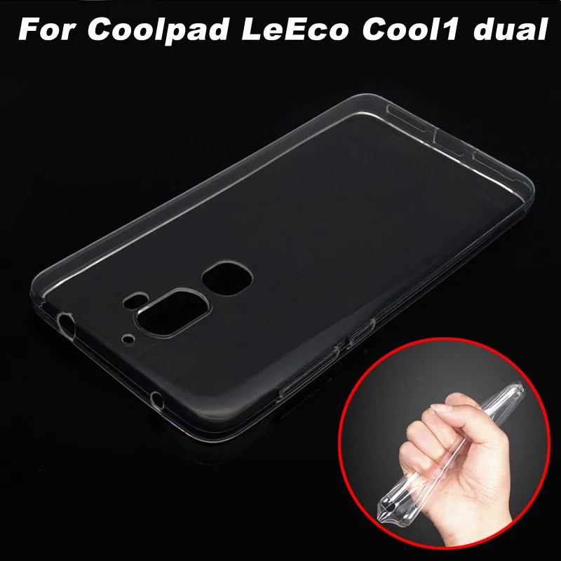 Чехол Coolpad LeEco Cool1 прозрачный мягкий чехол из ТПУ для телефона двойной задней