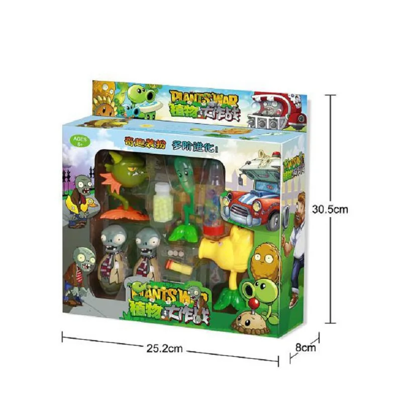 PVZ Растения против Зомби оснастки Дракон ПВХ фигурка модель игрушки Brinquedos Дети
