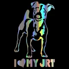 Стикер для автомобиля 3D, 15,5 см * 9,5 см, веселая наклейка на авто JACK, russellssel TERRIER, виниловая Светоотражающая наклейка на авто, Стайлинг автомобиля