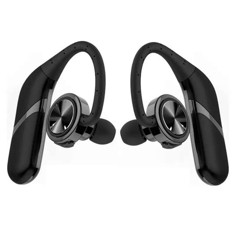 1 пара 2 шт. TWS Bluetooth беспроводной Hands-free автомобильный комплект водонепроницаемый спортивный подвесной наушник двусторонний стерео