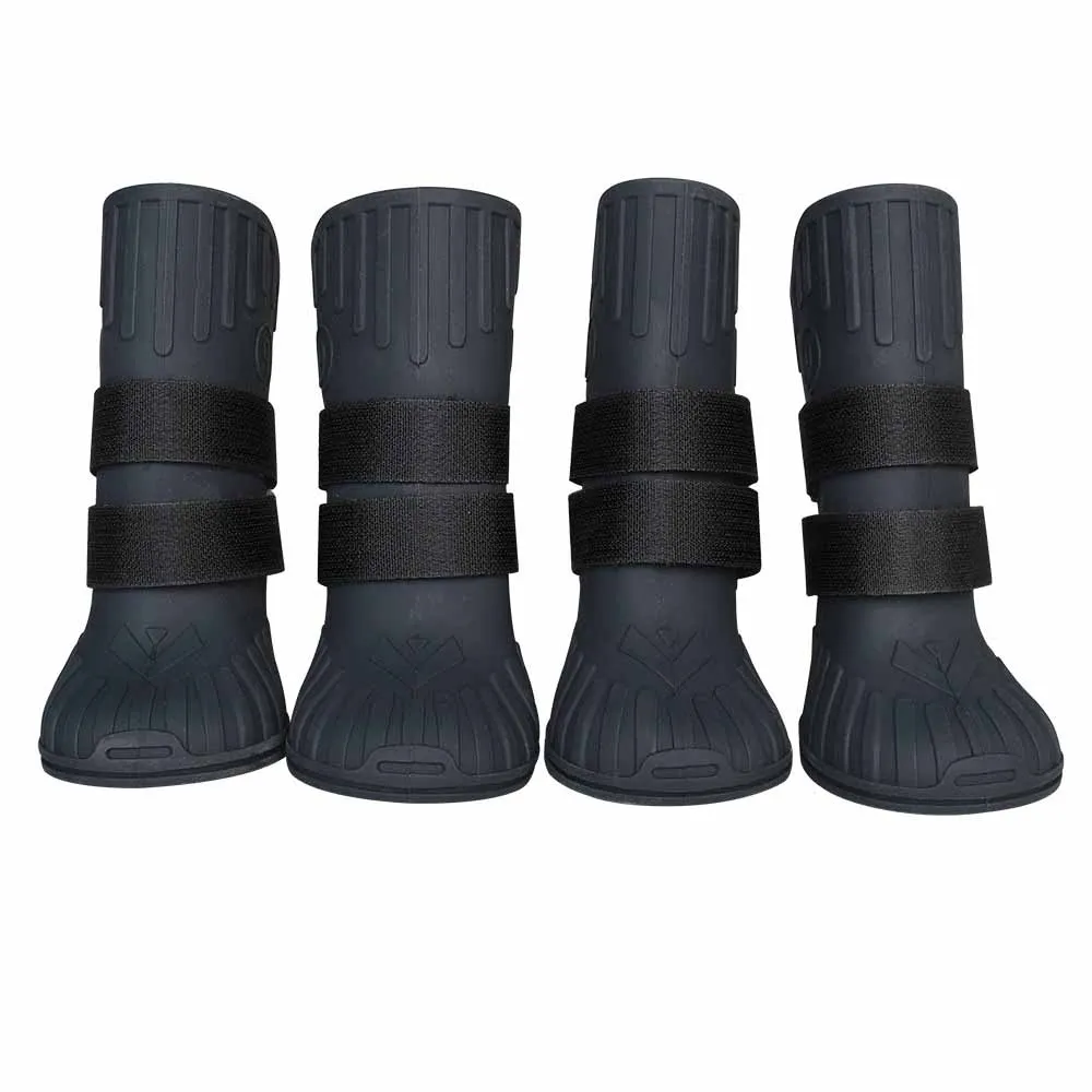 Резиновые силиконовые непромокаемые зимние ботинки для собак водонепроницаемые