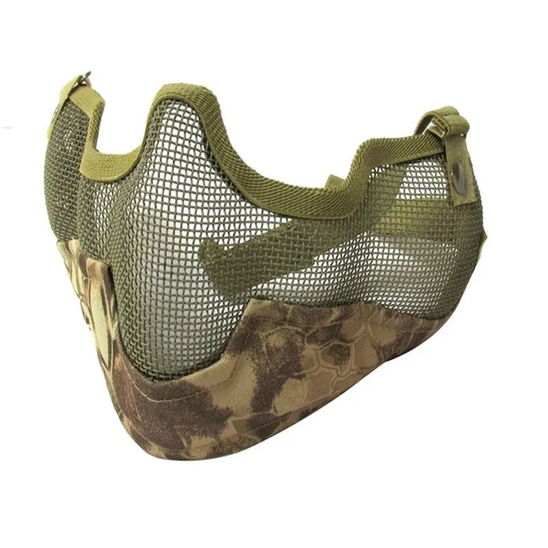 Тактическое камуфляжное многоцветное военное пейнтбольное снаряжение Череп